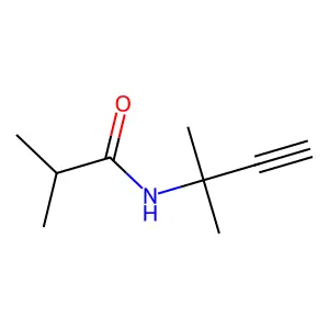 N-(1,1-Dimethylpropynyl)isobutylamide structure