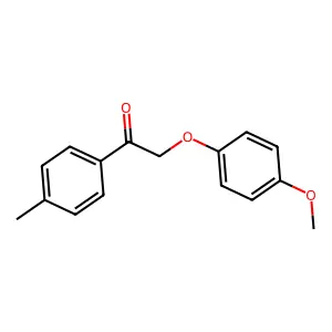 2-(4-Methoxyphenoxy)-1-(4-methylphenyl)ethanone structure