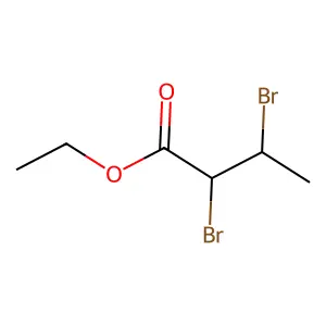 Butanoic acid, 2,3-dibromo-, ethyl ester structure