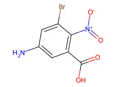 5-Amino-3-bromo-2-nitrobenzoic acid structure