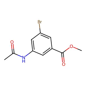 Methyl 3-acetamido-5-bromobenzoate structure