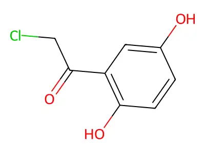 2-Chloro-1-(2,4-dihydroxyphenyl)ethan-1-one structure