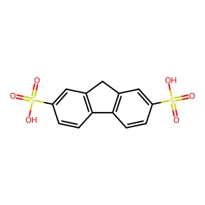 9H-fluorene-2,7-disulfonic Acid structure