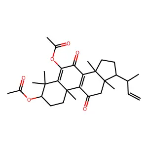 (6-acetyloxy-17-but-3-en-2-yl-4,4,10,13,14-pentamethyl-7,11-dioxo-2,3,12,15,16,17-hexahydro-1H-cyclopenta[a]phenanthren-3-yl) acetate structure