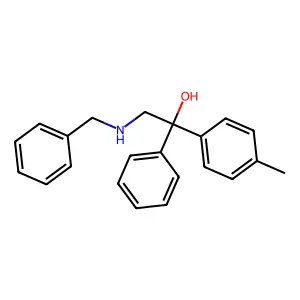 2-(Benzylamino)-1-(4-methylphenyl)-1-phenylethanol structure
