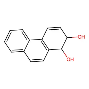 (1S,2S)-1,2-dihydrophenanthrene-1,2-diol structure