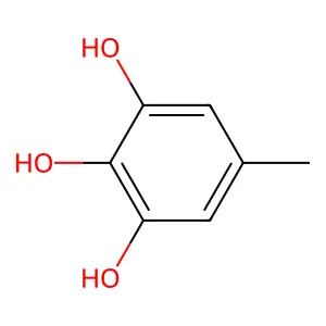 1,2,3-Benzenetriol, 5-methyl- structure