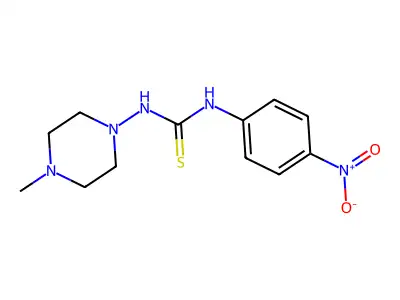 1-(4-Methylpiperazin-1-yl)-3-(4-nitrophenyl)thiourea structure