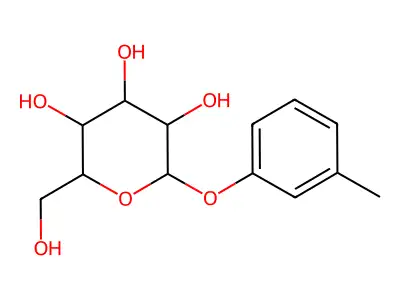 3-Methylphenyl hexopyranoside structure