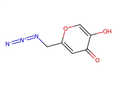 4H-Pyran-4-one, 2-(azidomethyl)-5-hydroxy- structure