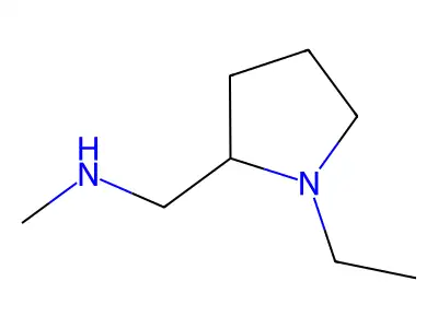 1-(1-ethylpyrrolidin-2-yl)-N-methylmethanamine structure