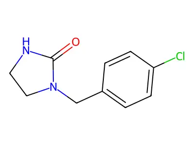 2-Imidazolidinone, 1-((4-chlorophenyl)methyl)- structure