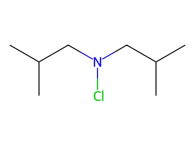 N,N-Bis(2-methylpropyl)hypochlorous amide structure
