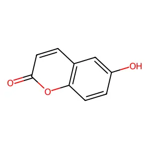 6-hydroxy-2H-chromen-2-one structure