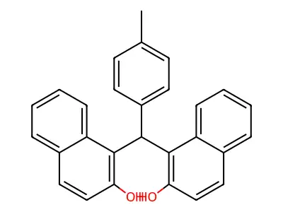 1,1'-(4-Methylbenzylidene)DI(2-naphthol) structure