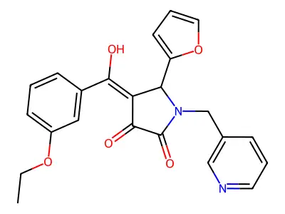 4-(3-ethoxybenzoyl)-5-(furan-2-yl)-3-hydroxy-1-[(pyridin-3-yl)methyl]-2,5-dihydro-1H-pyrrol-2-one structure