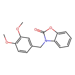 3-(3,4-dimethoxybenzyl)-1,3-benzoxazol-2(3H)-one structure