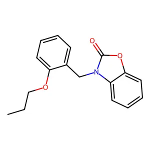 3-[(2-Propoxyphenyl)methyl]-1,3-benzoxazol-2-one structure