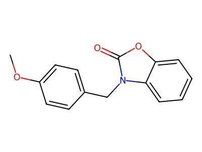 3-(4-methoxybenzyl)-1,3-benzoxazol-2(3H)-one structure