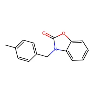 3-(4-methylbenzyl)-1,3-benzoxazol-2(3H)-one structure