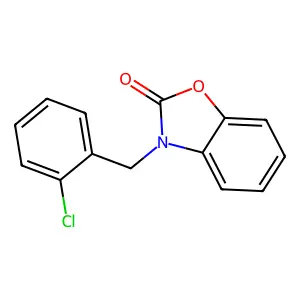 3-(2-chlorobenzyl)-1,3-benzoxazol-2(3H)-one structure