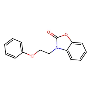 3-(2-phenoxyethyl)-1,3-benzoxazol-2(3H)-one structure