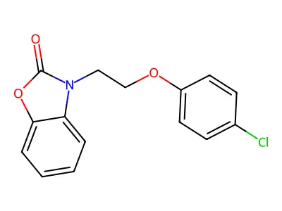 3-(2-(4-chlorophenoxy)ethyl)benzo[d]oxazol-2(3H)-one structure