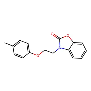 3-[2-(4-Methylphenoxy)ethyl]-1,3-benzoxazol-2-one structure