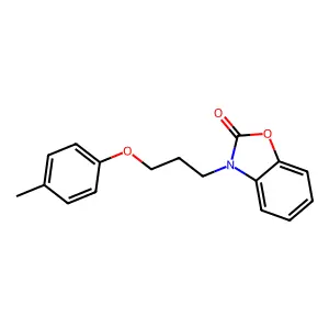 3-(3-p-Tolyloxy-propyl)-3H-benzooxazol-2-one structure