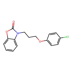 3-[3-(4-chlorophenoxy)propyl]-1,3-benzoxazol-2(3H)-one structure