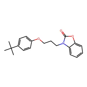 3-(3-(4-(tert-butyl)phenoxy)propyl)benzo[d]oxazol-2(3H)-one structure