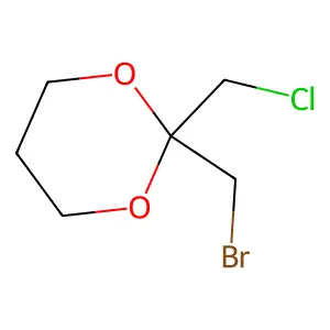 2-(Bromomethyl)-2-(chloromethyl)-1,3-dioxane structure