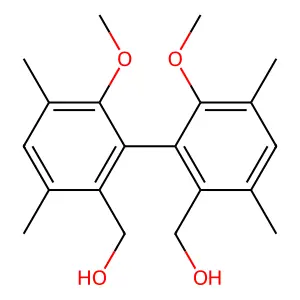 (6,6'-Dimethoxy-3,3',5,5'-tetramethyl[1,1'-biphenyl]-2,2'-diyl)dimethanol structure