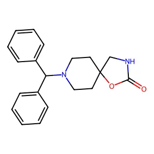 1-Oxa-3,8-diazaspiro(4.5)decan-2-one, 8-(diphenylmethyl)- structure