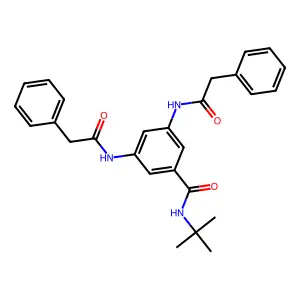 N-tert-butyl-3,5-bis[(phenylacetyl)amino]benzamide structure
