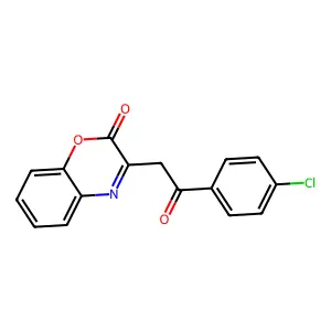 2H-1,4-Benzoxazin-2-one, 3-[2-(4-chlorophenyl)-2-oxoethyl]- structure