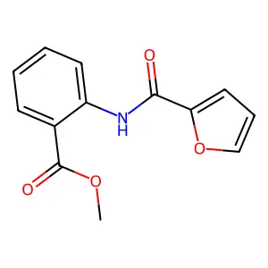Methyl 2-(furan-2-carbonylamino)benzoate structure