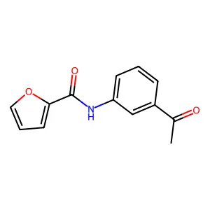 N-(3-acetylphenyl)furan-2-carboxamide structure