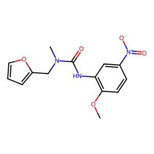 1-(Furan-2-ylmethyl)-3-(2-methoxy-5-nitrophenyl)-1-methylurea structure