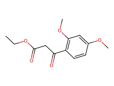 Ethyl 3-(2,4-dimethoxyphenyl)-3-oxopropanoate structure