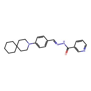 N-[[4-(3-azaspiro[5.5]undecan-3-yl)phenyl]methylideneamino]p structure