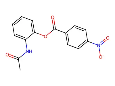 Acetamide, N-[2-[(4-nitrobenzoyl)oxy]phenyl]- structure