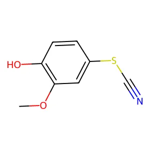 4-Hydroxy-3-methoxyphenyl thiocyanate structure