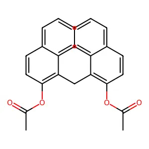 2-Naphthalenol, 1,1'-methylenebis-, diacetate structure
