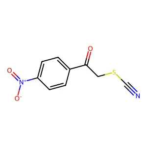 2-(4-Nitrophenyl)-2-oxoethyl thiocyanate structure