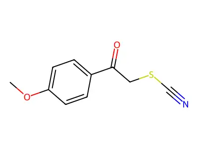 2-(4-Methoxyphenyl)-2-oxoethyl thiocyanate structure