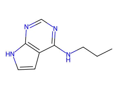 6-Propylamino-7-deazapurine structure