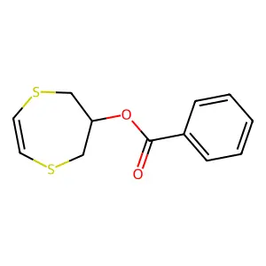 6,7-dihydro-5H-1,4-dithiepin-6-yl benzoate structure