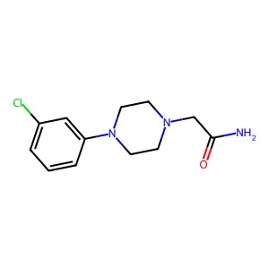 2-[4-(3-Chlorophenyl)piperazin-1-yl]acetamide structure