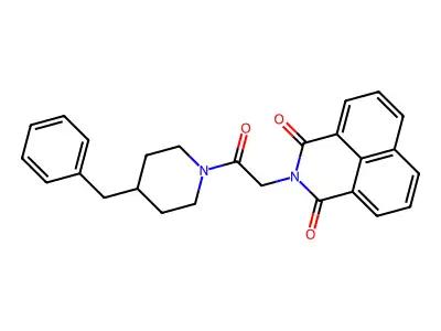 2-[2-(4-Benzylpiperidin-1-yl)-2-oxoethyl]benzo[de]isoquinoline-1,3-dione structure